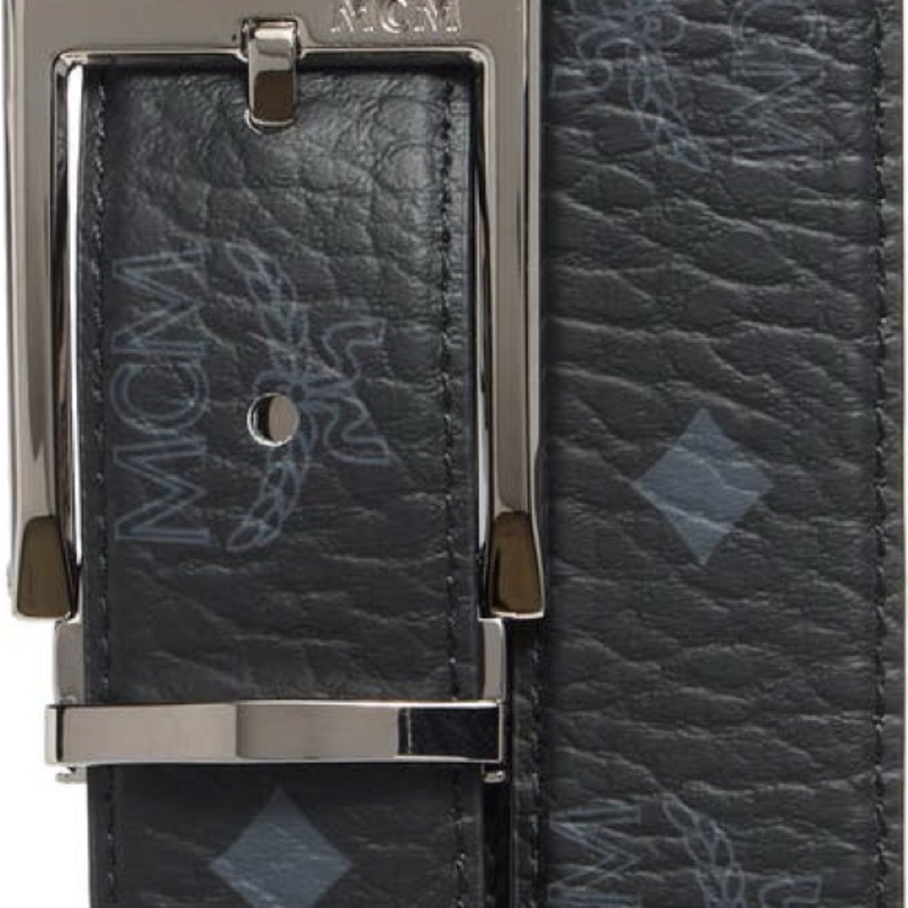 MCM Aren, distinctive Visetos monogram leather belt. New with tags. - Picture 6 of 7
